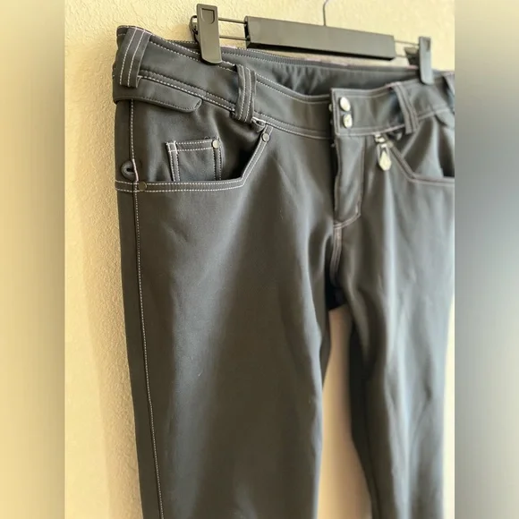 VOLCOM Nimbus Hybrid Skinny Snowboarding Pant Black - Picture 3 of 14